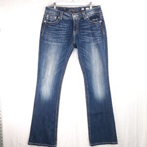 Miss Me Womens Signature Bootcut Jeans Size 32 Cotton Blend Denim